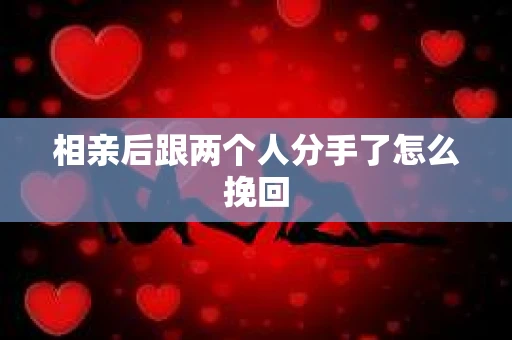 相亲后跟两个人分手了怎么挽回
