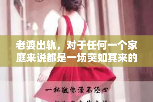 老婆出轨，对于任何一个家庭来说都是一场突如其来的风暴。面对这样的困境，如何挽回婚姻，重拾家庭的和谐，成为了许多人迫切想要了解的问题。今天，我们就来聊聊这个敏感而现实的话题——老婆出轨最好的挽回办法。
