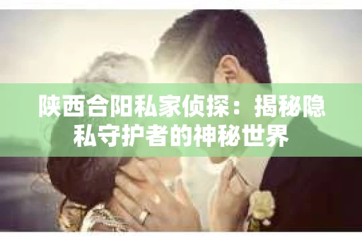 陕西合阳私家侦探：揭秘隐私守护者的神秘世界