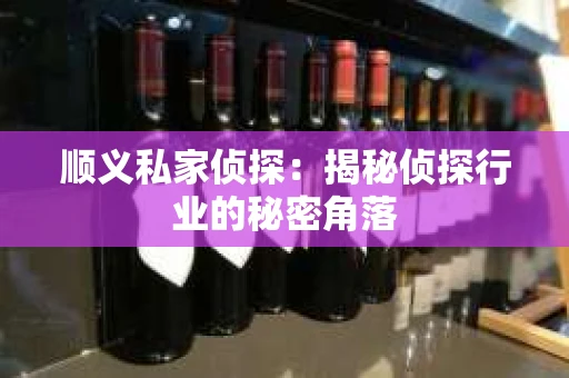 顺义私家侦探：揭秘侦探行业的秘密角落