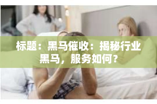 标题：黑马催收：揭秘行业黑马，服务如何？