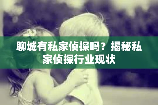 聊城有私家侦探吗？揭秘私家侦探行业现状