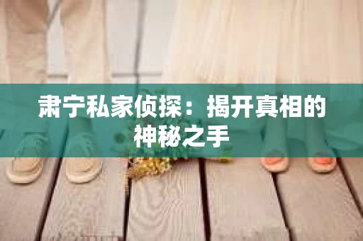 肃宁私家侦探：揭开真相的神秘之手
