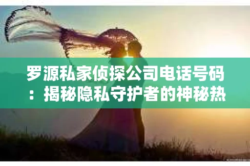 罗源私家侦探公司电话号码：揭秘隐私守护者的神秘热线