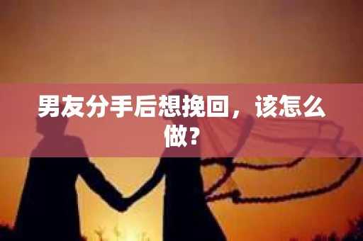 男友分手后想挽回,该怎么做? 男友分手后想挽回,该怎么做?