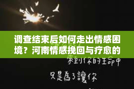 调查结束后如何走出情感困境?河南情感挽回与疗愈的实用方法 调查结束后如何走出情感困境?河南情感挽回与疗愈的实用方法