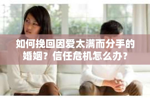如何挽回因爱太满而分手的婚姻?信任危机怎么办? 如何挽回因爱太满而分手的婚姻?信任危机怎么办?