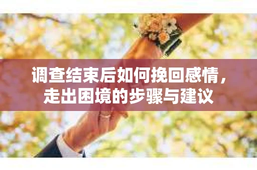 调查结束后如何挽回感情，走出困境的步骤与建议