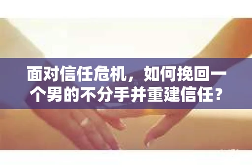 面对信任危机,如何挽回一个男的不分手并重建信任? 面对信任危机,如何挽回一个男的不分手并重建信任?