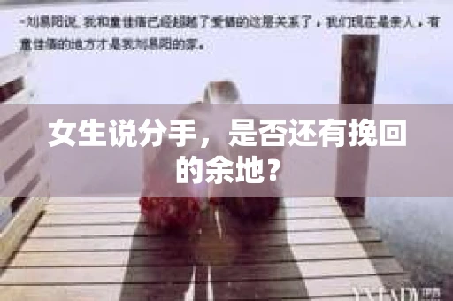 女生说分手，是否还有挽回的余地？
